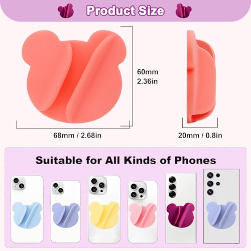 Nottnnut Silicone Lip Gloss and Lipstick Holder for Cell Phone - Blue