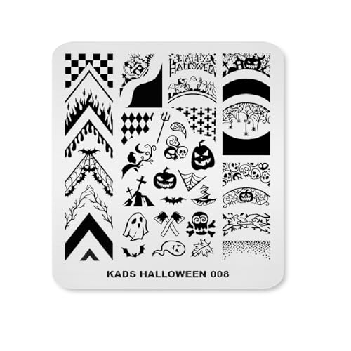 Rolabling Christmas & Halloween Nail Stamping Plate Stainless Steel