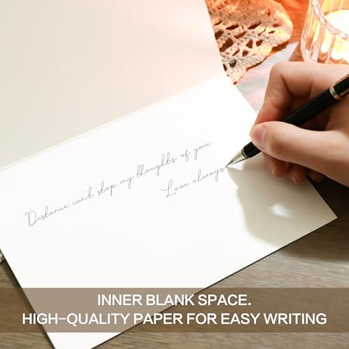 Thinking of You Cards with Envelopes - 24 Pack Watercolor Eucalyptus