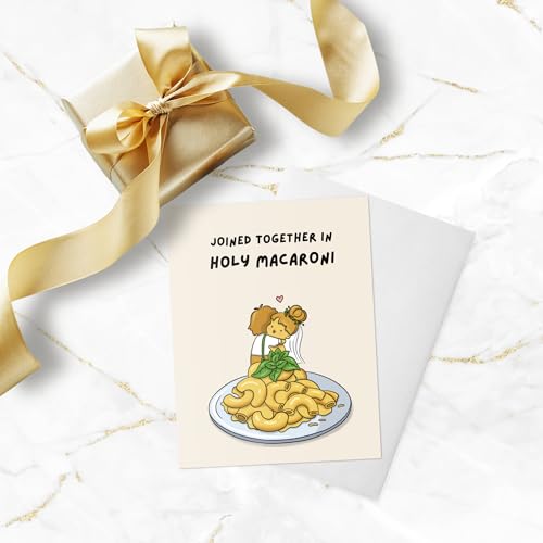 Punny Wedding Card for Bride & Groom - Funny Engagement Greeting