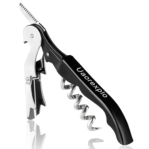 Heavy Duty Wine Opener with Foil Cutter - Compact & Foldable