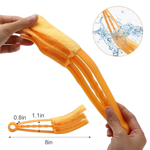10-Piece Window Blind Cleaner Duster Set - Washable Microfiber Tools