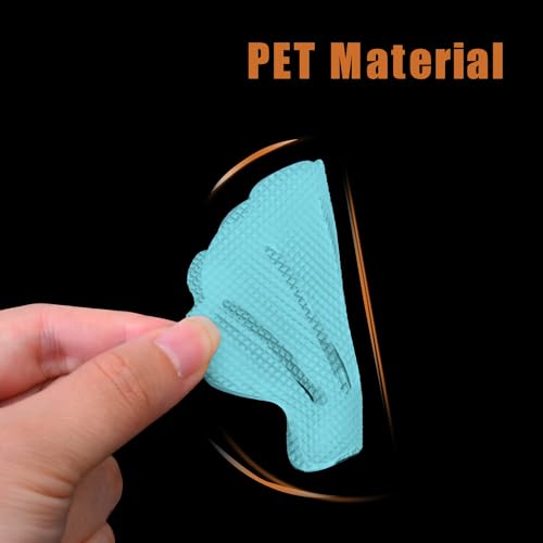 Secopad 12PCS Blue Non-Slip Bathtub Stickers with Scraper - Safe Bath Grip