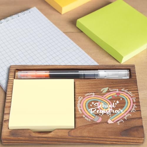 School Registrar Sticky Note Holder - Appreciation Gift for Educators
