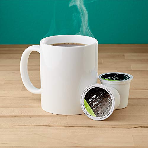 Solimo Colombian Medium Roast Coffee Pods - 100 Count, Compatible with Keurig 1.0 & 2.0
