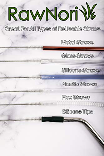 Stainless Steel Straw Cleaning Brush - 10 Inch Durable Bristle Cleaner