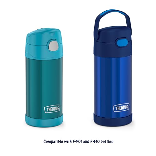 THERMOS FUNtainer Replacement Straws for 12oz Kids Water Bottle, 2-Pack (4 Straws)