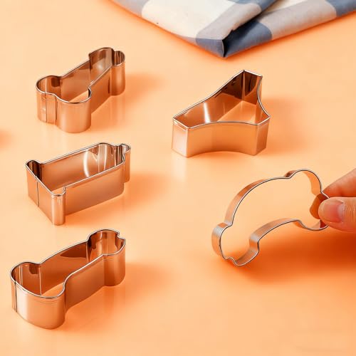 6-Piece Stainless Steel Cookie Cutters for Date Night Baking