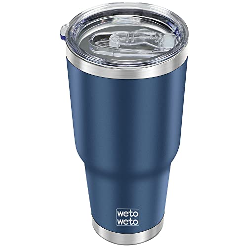 WETOWETO 30oz Stainless Steel Insulated Travel Tumbler - Navy Blue