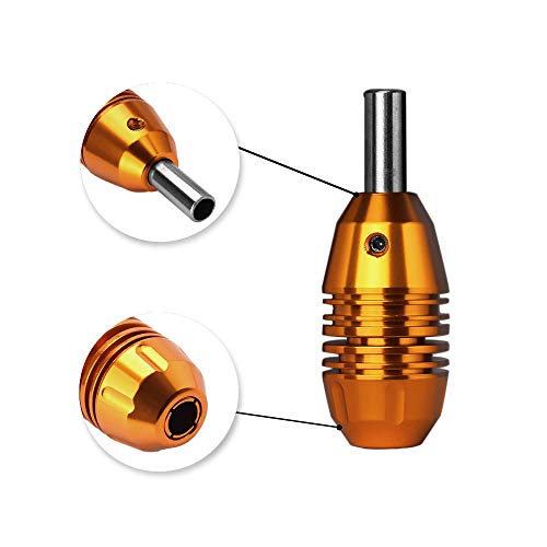 ATOMUS 24mm Aluminum Tattoo Grip Handle - Non-Slip Screw Lock
