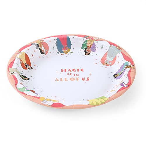 Glad for Kids Disney Princess Disposable Paper Plates, 8.5-Inch, 240 Count Pack