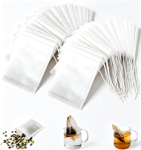 Disposable Tea Filter Bags for Loose Leaf Tea & Coffee 200 Pcs
