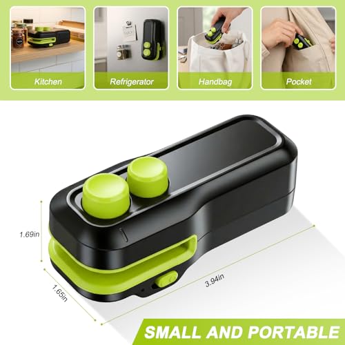 Votozi Mini Bag Sealer & Cutter - Rechargeable Portable Food Sealer
