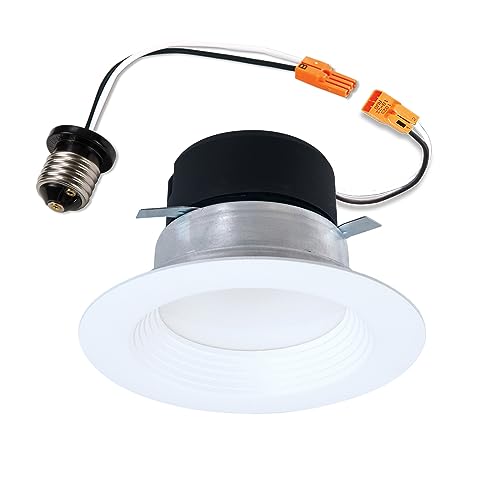 HALO 4-Inch LED Recessed Downlight Trim, 5-CCT Selectable, Dimmable