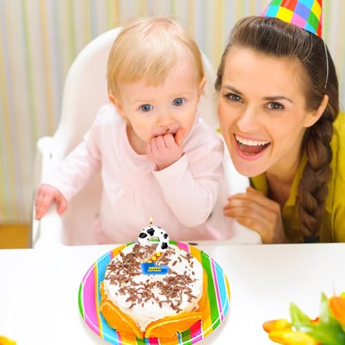Cartoon Number 2 Birthday Candle Topper for Kids' Cakes