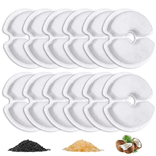 12 Pack Cat Water Fountain Filters for 2L-2.5L Fountains