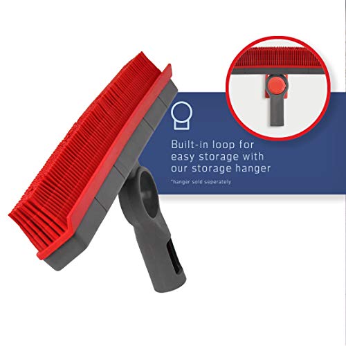 FAYINA 11.5-Inch Rubber Floor Brush and Squeegee for Pet Hair Removal