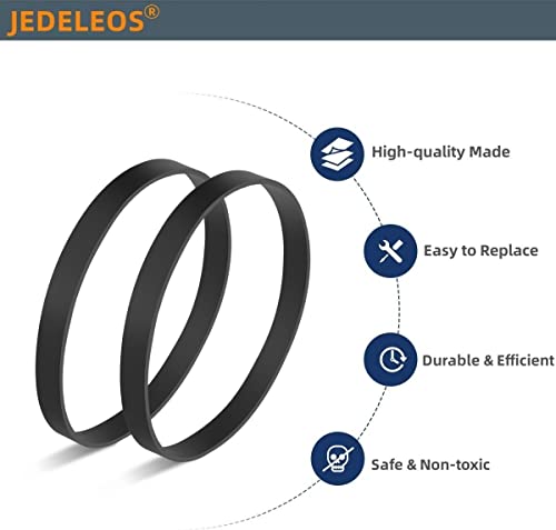 JEDELEOS 2-Pack Replacement Vacuum Belts for Bissell Powerlifter & CleanView