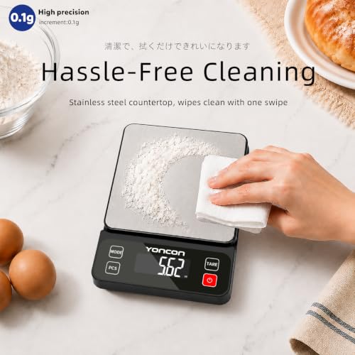 High Precision Digital Food Scale for Kitchen & Baking - 11lb