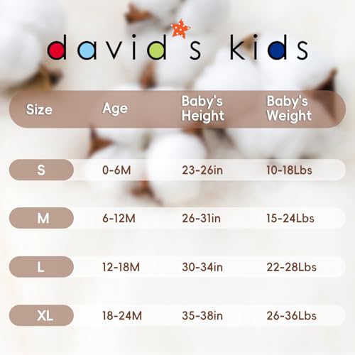 David's Kids Organic Cotton Baby Sleep Sack 6-12 Months - Rainbow & Space - 2 Pack