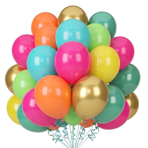 72pcs Tropical Balloon Set - 12" Latex Balloons for Parties