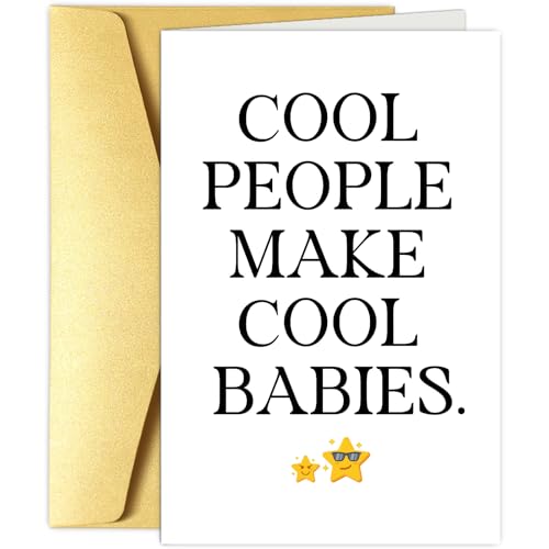 Baby Shower Congratulations Card for New Parents - Fun & Eco-Friendly
