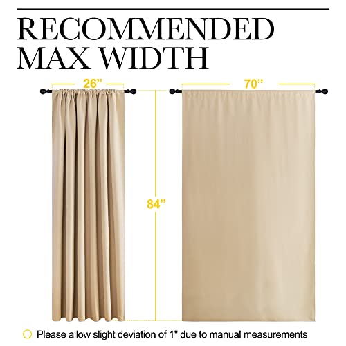 NICETOWN Blackout Curtains - 70x84 Inch Thermal Insulated Drapes, 2 Panels