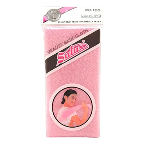 Salux Nylon Japanese Bath Wash Cloth - Pink