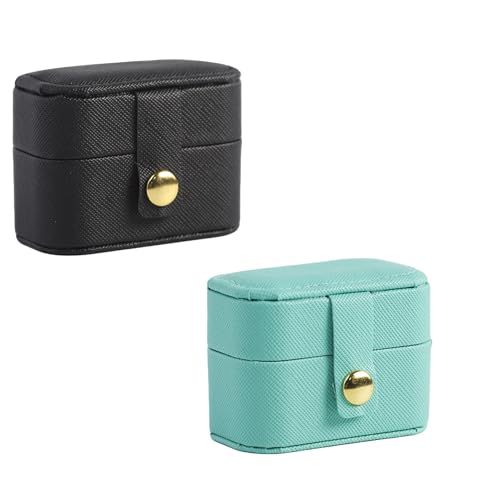 Compact Jewelry Organizer Box - Elegant PU Leather Travel Case