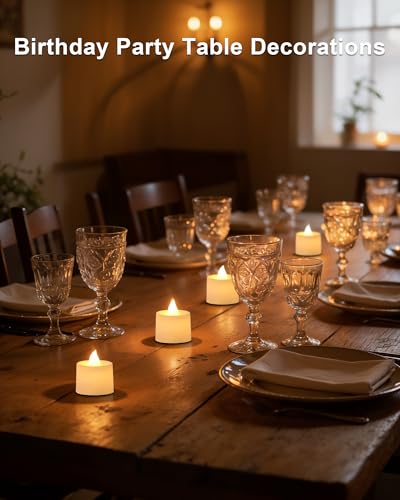 Amagic LED Votive Candles - Battery Operated Flameless Tea Lights