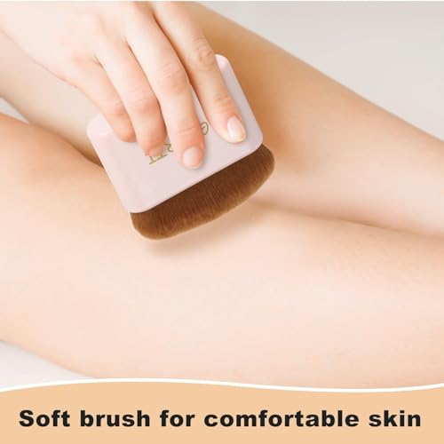 GOERTI Big Body Self Tanning Kabuki Brush for Flawless Sunless Tan