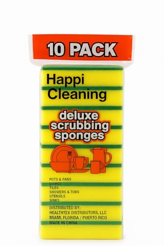 Happi Cleaning Heavy-Duty Scrubbing Sponges - 10 Pack