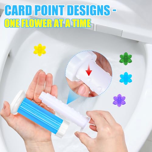 AstrivixDD 6 Pack Flower Toilet Gel Stamps - 72 Long-Lasting Fresheners