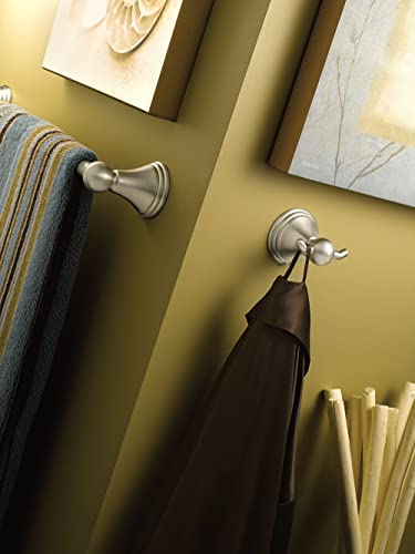 Moen Preston Double Robe Hook - Brushed Nickel Finish