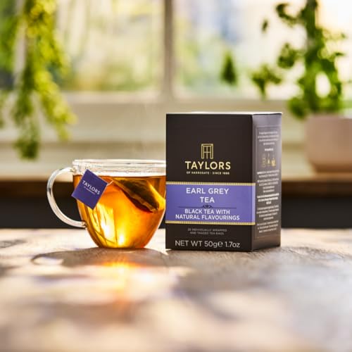 Taylors of Harrogate Earl Grey Black Tea Bags, 20ct (Pack of 6)