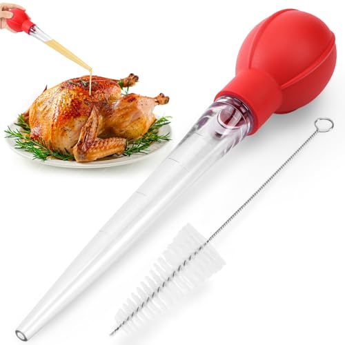 OLESBUR Premium Turkey Baster with Cleaning Brush - 28ml Capacity