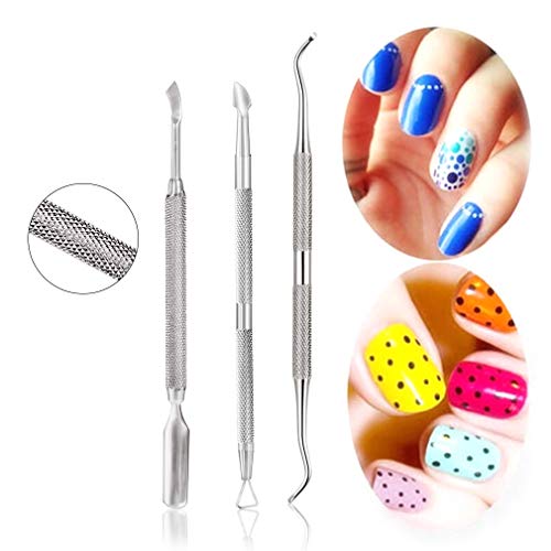 Aosome 5-Piece Stainless Steel Cuticle Nipper and Pusher Set Manicure Tools