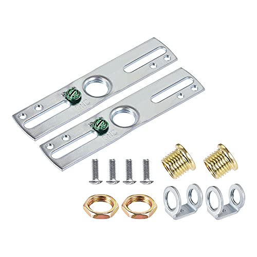 uxcell 4 Inch Universal Light Mounting Bracket Kit for Ceiling Fixtures (2 Pack)