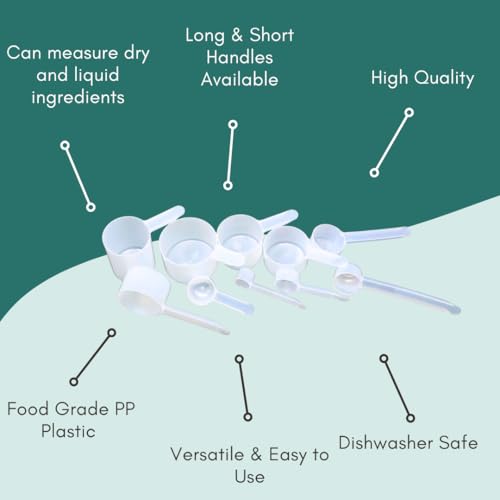 Long Handle Plastic Measuring Spoon – 1 Teaspoon (5 mL) BPA-Free