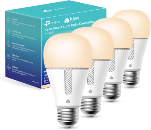 Kasa Smart Dimmable LED Bulb A19 9W (Pack of 48) - Works with Alexa & Google Home
