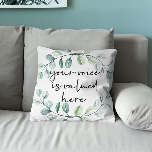 Positive Affirmation Pillow Cover 18x18 - Soft Flannel Design