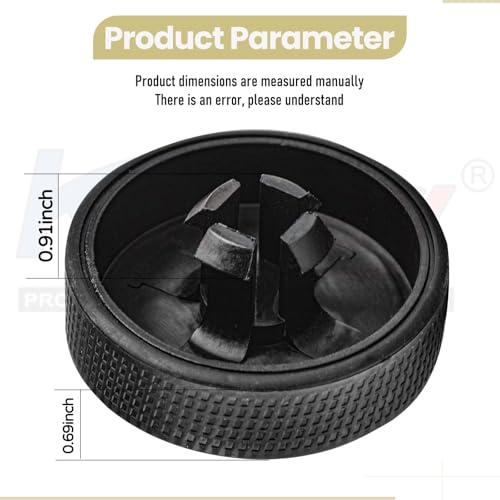 Replacement Wheels and Gasket for Ryobi 18V Cordless Vacuum