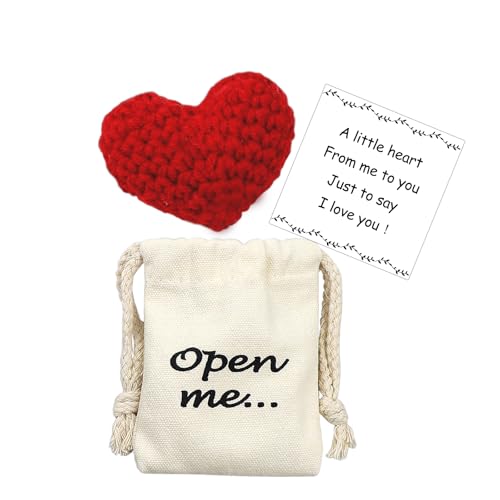 Pocket Hug Crochet Heart Gift - Romantic Keepsake for Him and Her