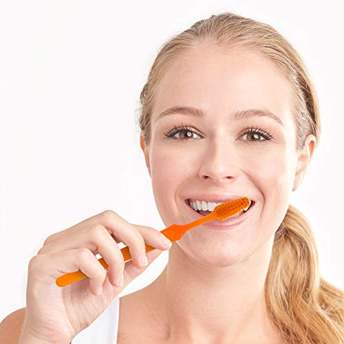 REACH Crystal Clean Medium Adult Toothbrush with Angled Neck