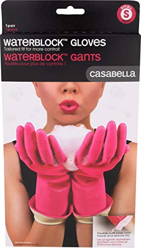 Casabella Premium Waterblock Cleaning Gloves - Small Size