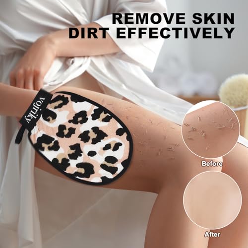 Vojriky Exfoliating Body Scrub Glove for Shower & Dead Skin Removal