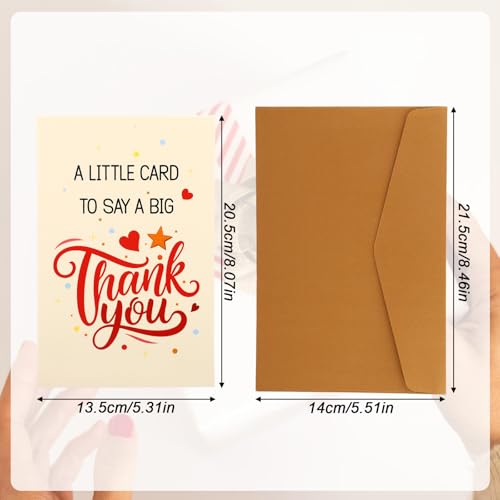 XIHIRCD Funny Thank You Card with Envelope - Creative Appreciation Gift