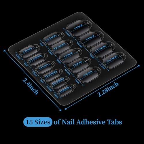 Ryidkcs 600pcs Nail Adhesive Tabs - Reusable Press On Nail Glue Stickers