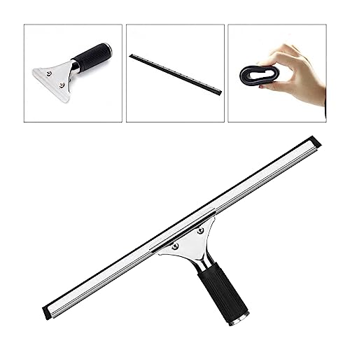 Rubber Squeegee with Non-Slip Handle for Floor Cleaning - 35cm