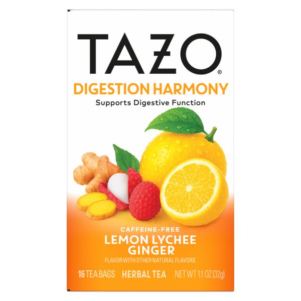 TAZO Herbal Tea Variety Pack, Caffeine-Free Wellness Collection, 16 Count